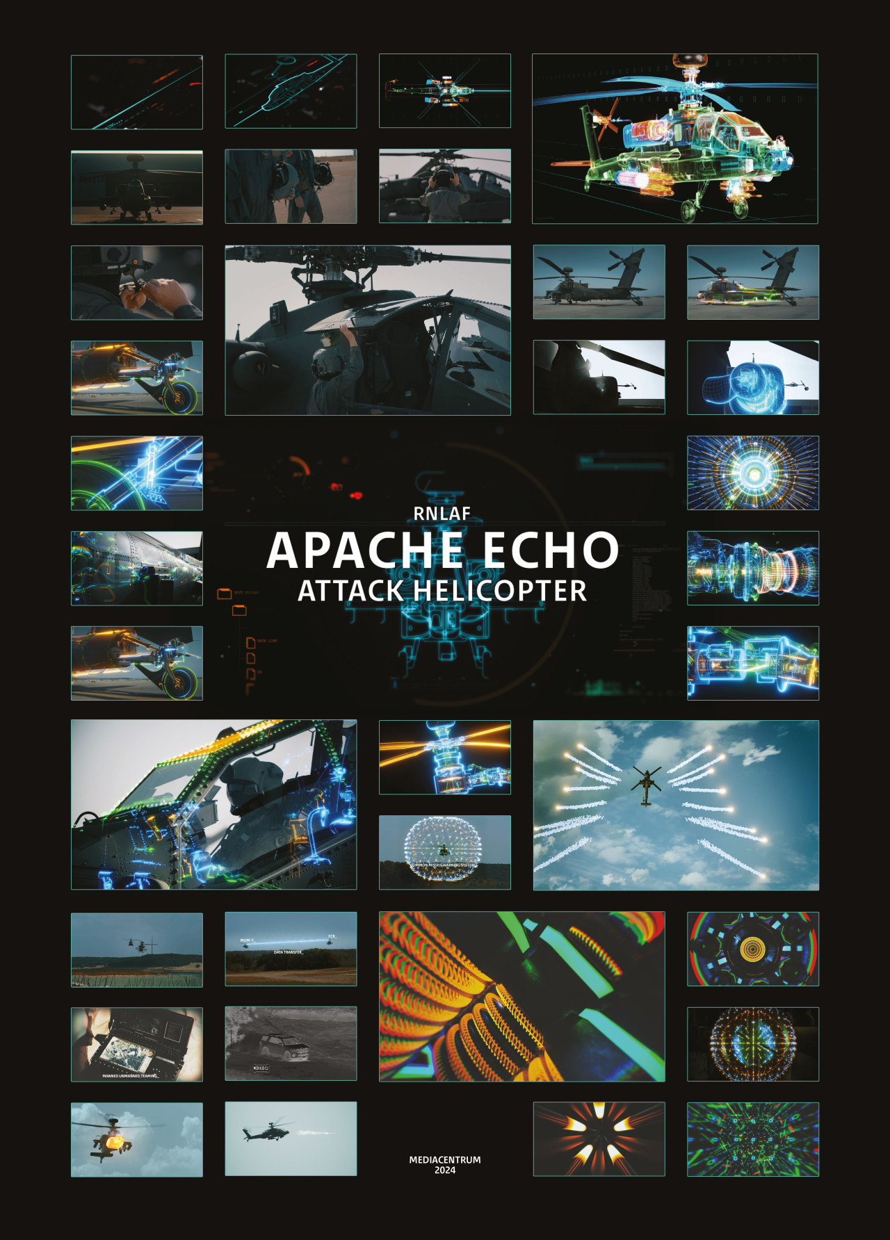 A2 Poster, Apache, Echo, Konklijke Luchtmacht, Jorn, Koekoek